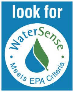 An image indicating to look for the WaterSense label.
